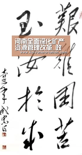 河南全面深化矿产资源管理改革_政策法规_新闻_矿道网_开云体育